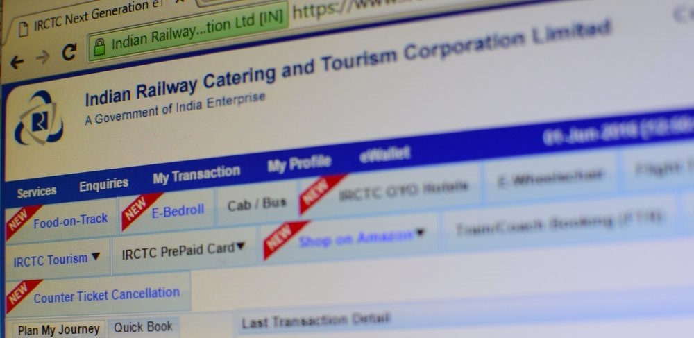 Irctc Indian Railways Train Ticket Booking Website Satya Day