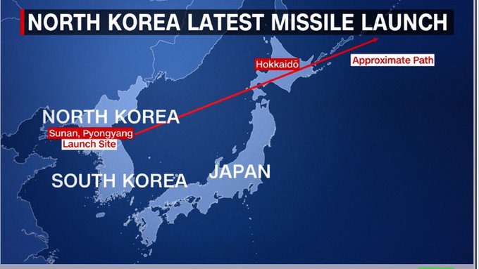 North Korea Missiles Left On Japan Satya Day