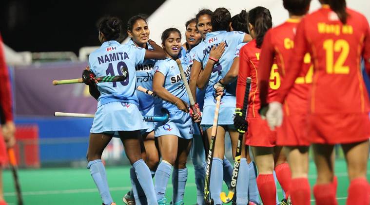 hockey women win asia