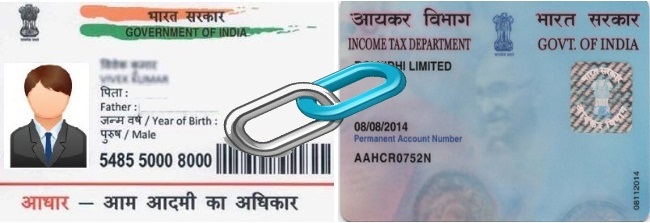 Aadhar card to pan card