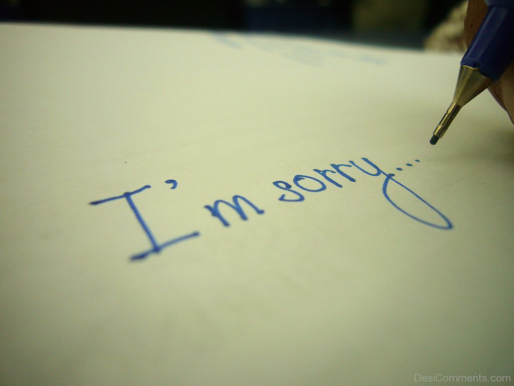 I Am Sorry.... Dc16
