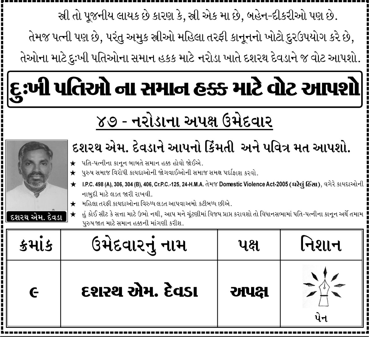 લ્યો હવે પત્નીથી બચવું છે? તો અા દાઢીવાળાને મત અાપો Whatsapp Image 2017 12 01 At 4.32.12 Pm Satya Day