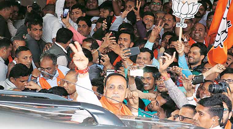 કમલમ્ ખાતે ભાજપના ધારાસભ્યોની બેઠક Vijay Rupani1 Satya Day
