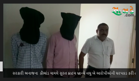 સરકારી અનાજના કૌભાંડ મામલે સુરત ક્રાઈમ બ્રાન્ચે વધુ બે આરોપીઓની ધરપકડ કરી Screen Shot 2018 02 11 at 1.08.09 PM