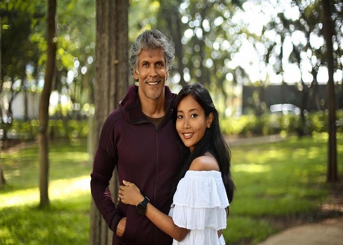 Milind Soman Ankita Konwar