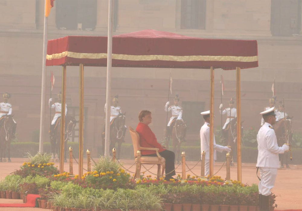 Angela Merkel India Sande