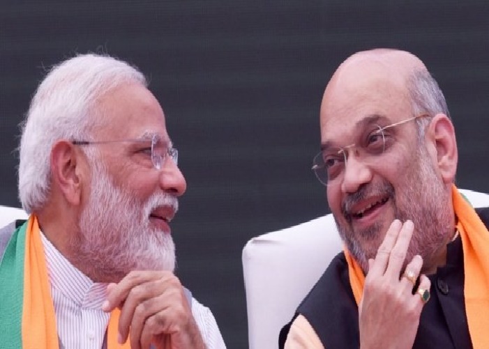 Narendra Modi Amit Shah Satya Day