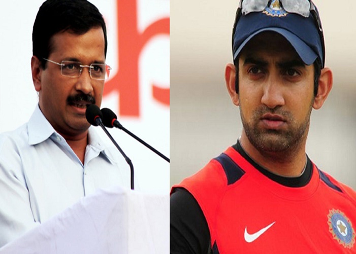 Arvind Kejriwal Gauutam Gambhir