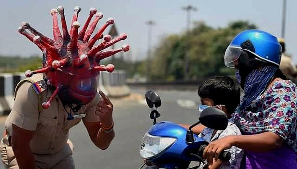 Corona Helmet Police 1