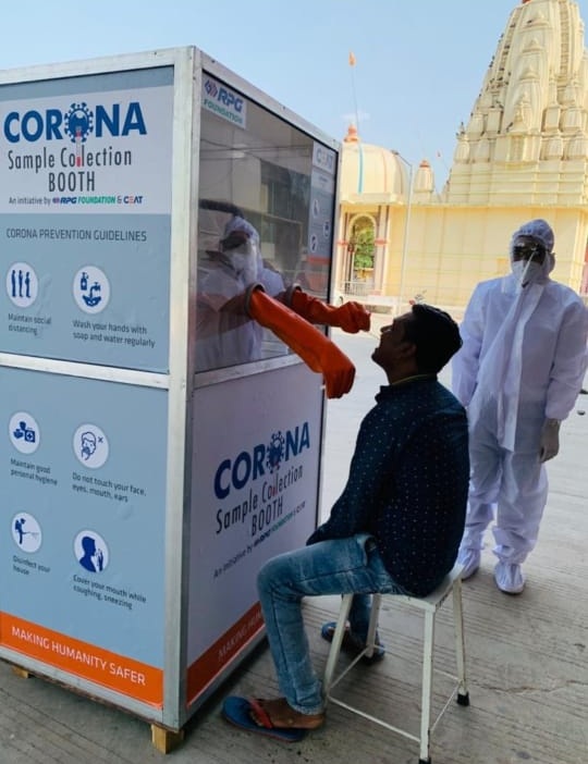 Corona Sample Collection Booth Satya Day