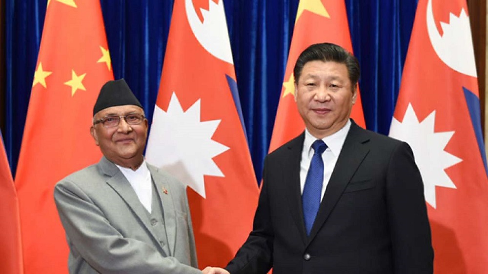Nepal PM Oli China Xi Jinping