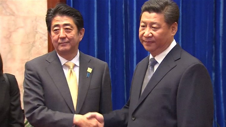 Shinzo Abe Xi Jinping