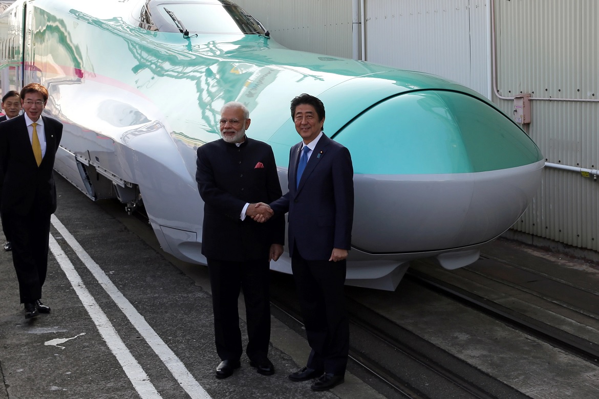 Modi Sinzo Abe Bullet Train