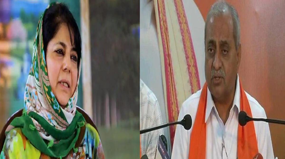 deputy cm nitin patel and mehbuba mufti