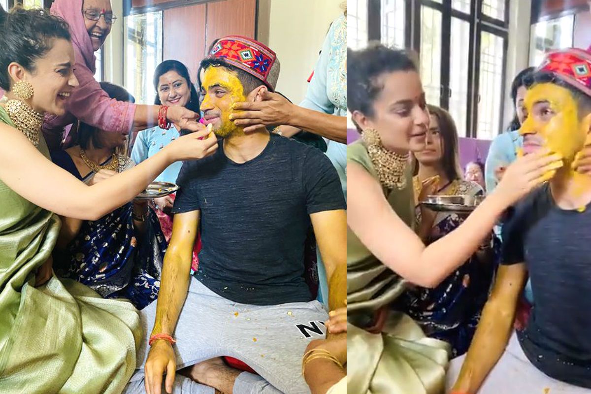 kangana ranaut brother aksht ranaut pre wedding functions main