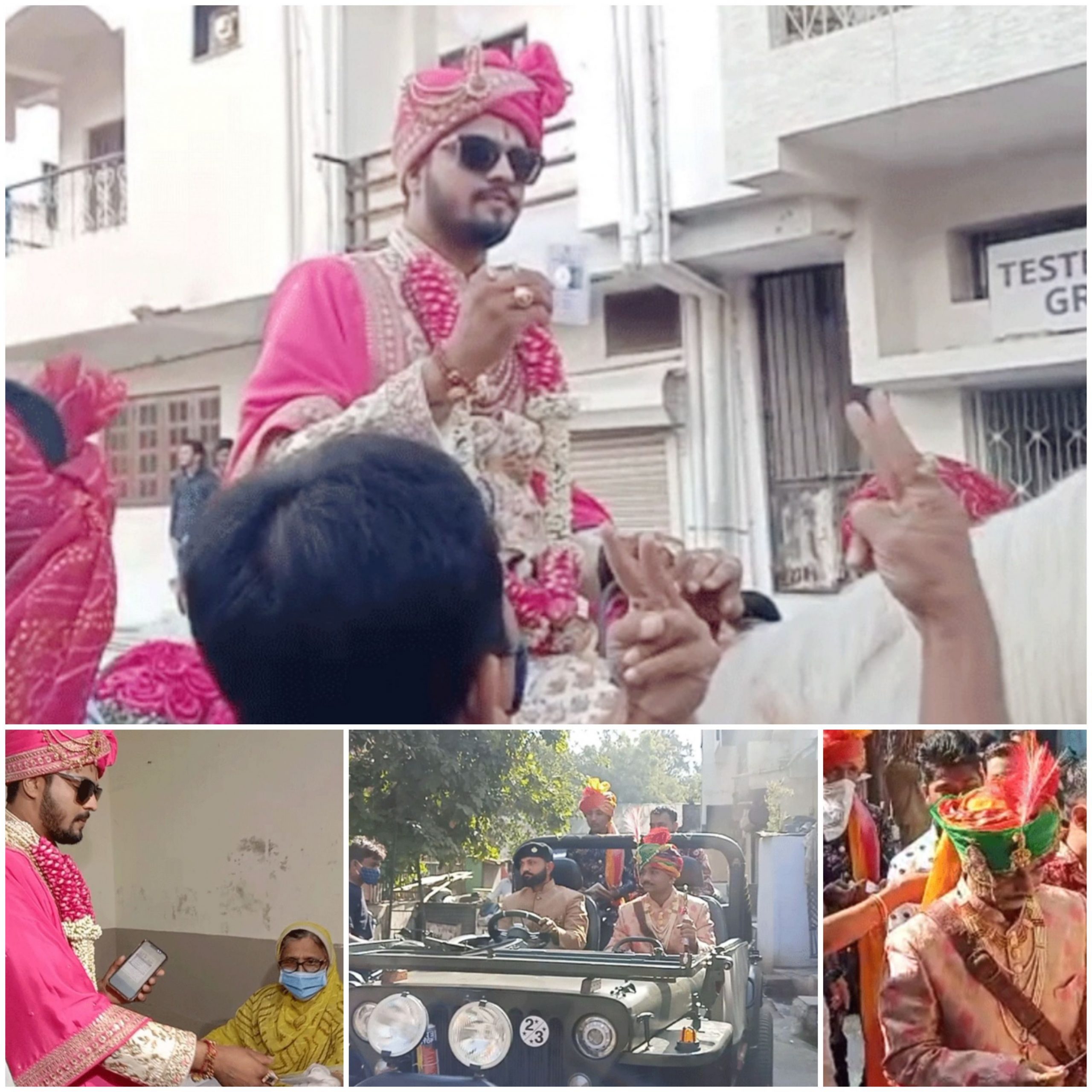 અમદાવાદ માં લગ્ન પહેલા વરરાજાઓ કોઈ ઘોડી લઈને તો કોઇ ખુલ્લી જીપ માં આવ્યા અને જાનૈયાઓ સાથે કર્યું મતદાન 20210221 112053 Scaled Satya Day