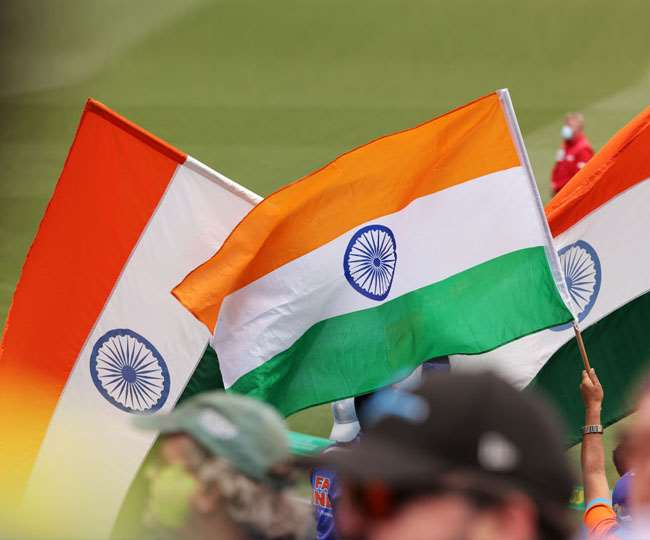 28 02 2021 indian flags in stadium bcci 21413799