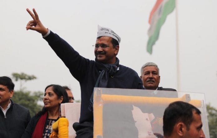 arvind kejriwal roadshow