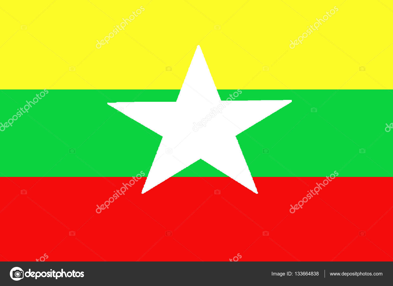 Depositphotos 133664838 Stock Photo Myanmar Flag 3D Myanmar National Satya Day