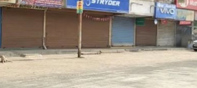 ધરમપુર માં ત્રણ દિવસ નું લોકડાઉન ; ધંધા-રોજગાર બંધ થતાં બજારો સુમસાન 20210417 154846