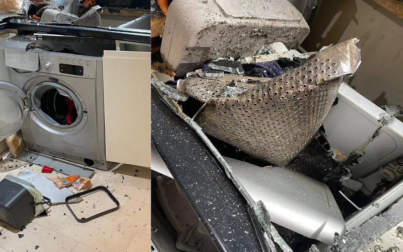 washing machine blast