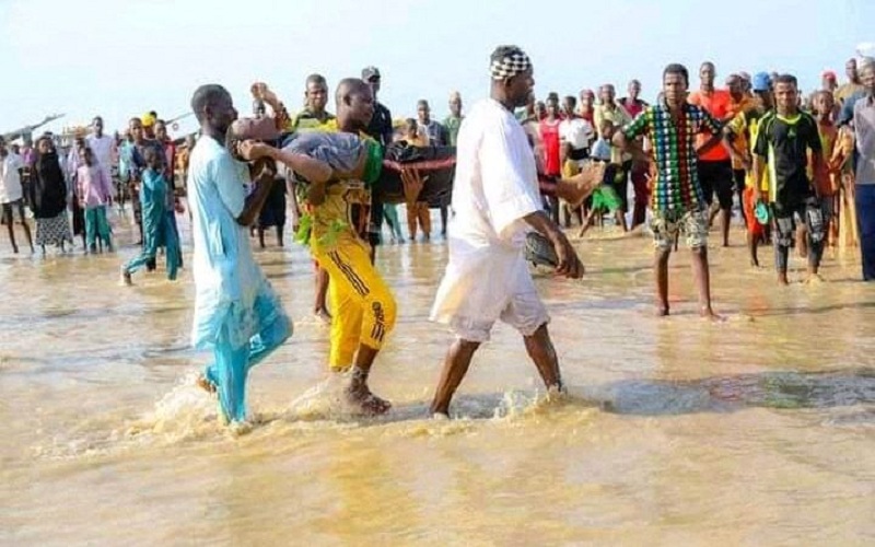 boat capsized in a river in Nigeria