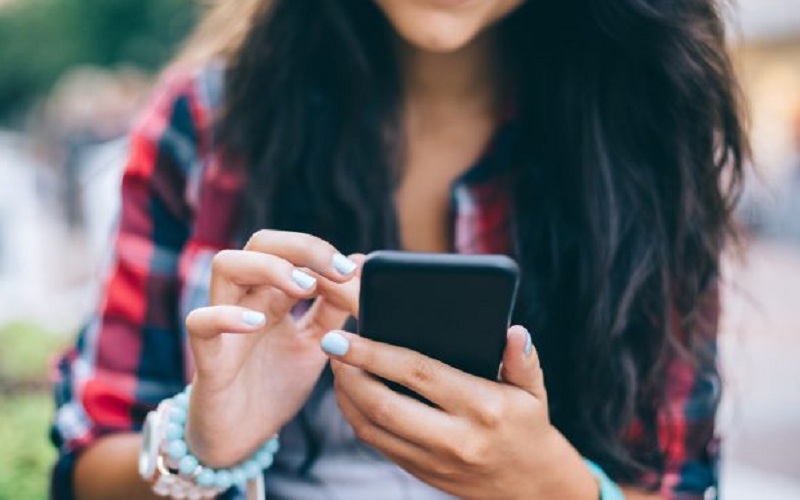 woman phone