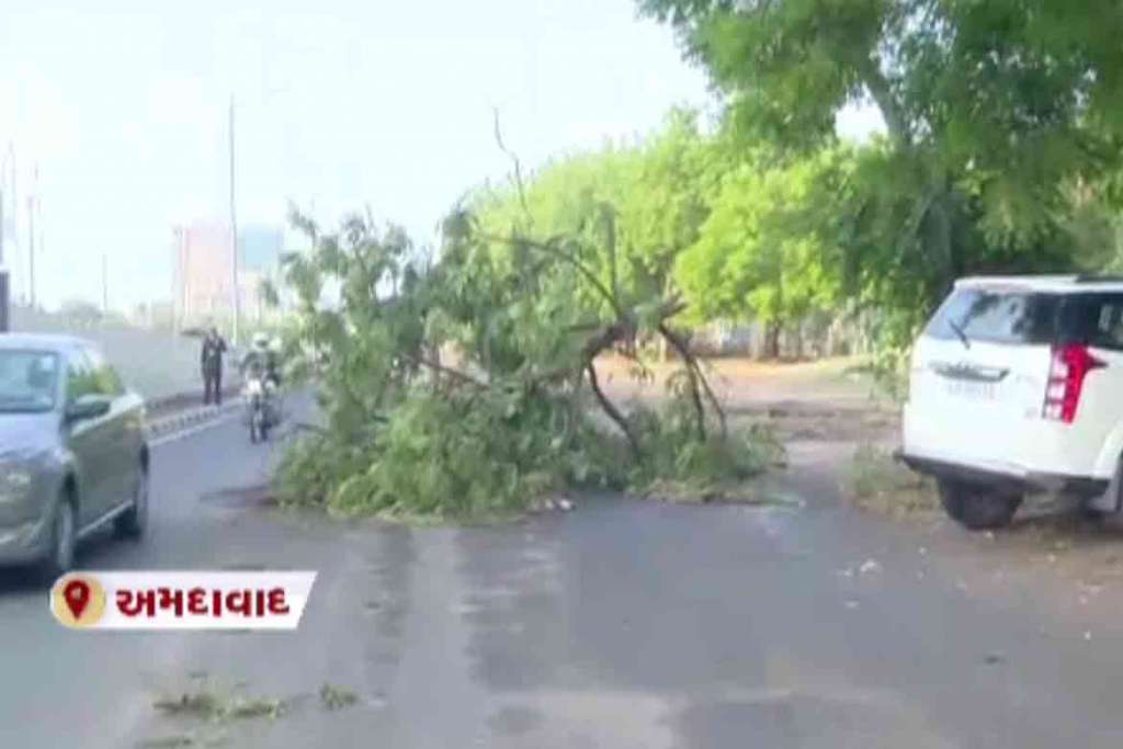 AHMEDABAD: ભારે વરસાદ અને ધમધોકાર વરસાદના કારણે તૂટી પડ્યાં વેક્સિનેશન ડોમ 2 5