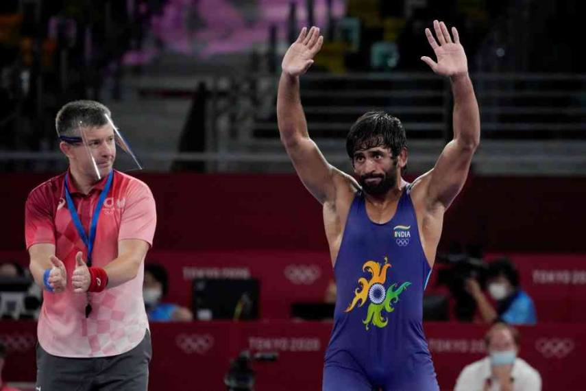 Bajrang Punia Bout Tokyo Ap 571 855 Satya Day