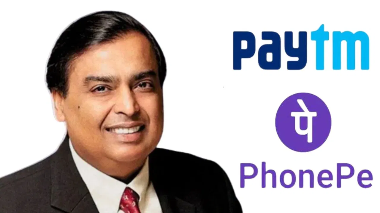 mukesh ambani vs paytm vs phonepe