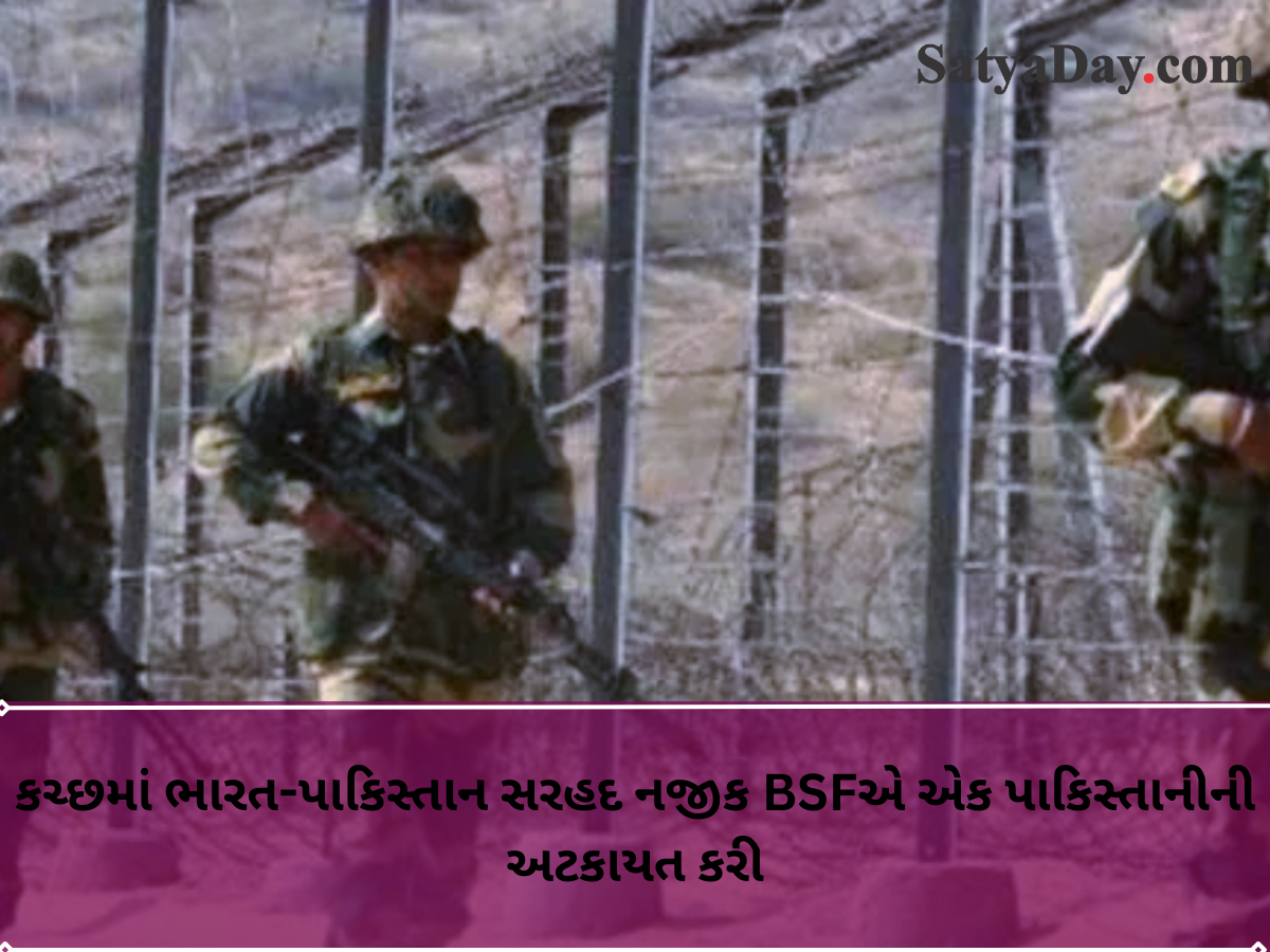 Gujarat: BSF detained a Pakistani national near India-Pakistan border in Kutch.