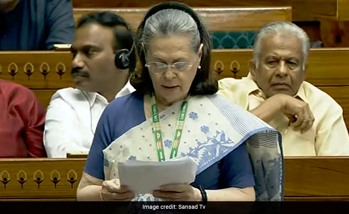 Sonia Gandhi Sansad Satya Day