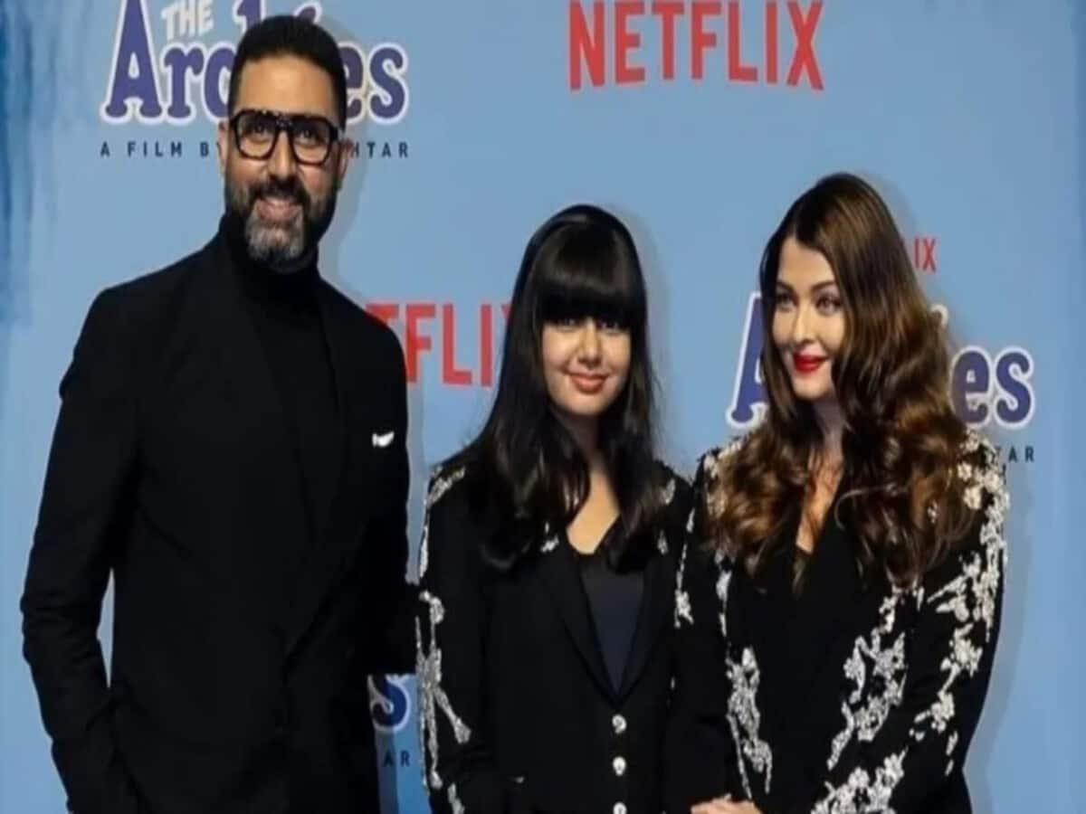 Aishwarya Rai Bachchan Abhishek Bachchan Daughter Aaradhya Bachchan Hairstyle Changed First Time In School Function Video Goes Viral On Social Media Satya Day