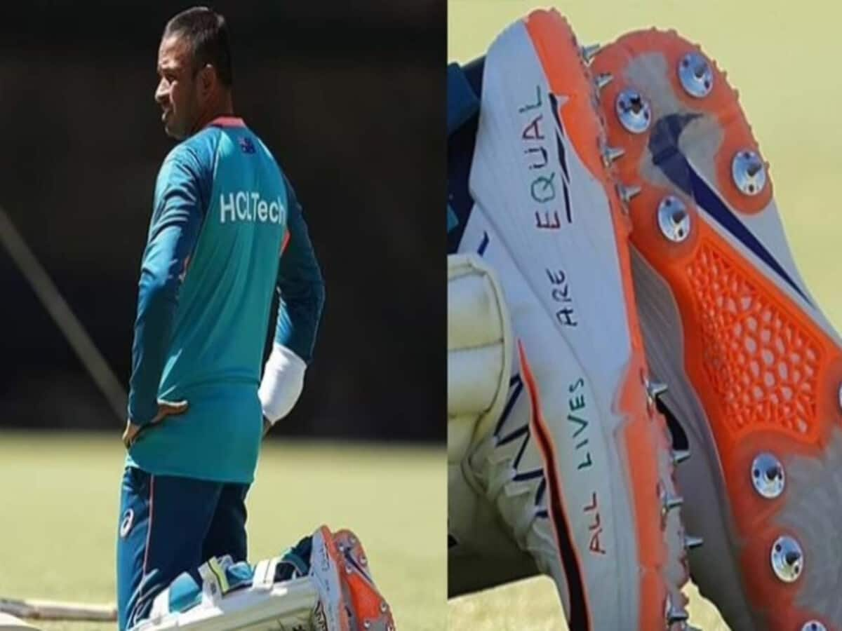 Aus Vs Pak Perth Test Usman Khawaja Spoke Openly About The Message Written On The Shoes All Lives Are Satya Day