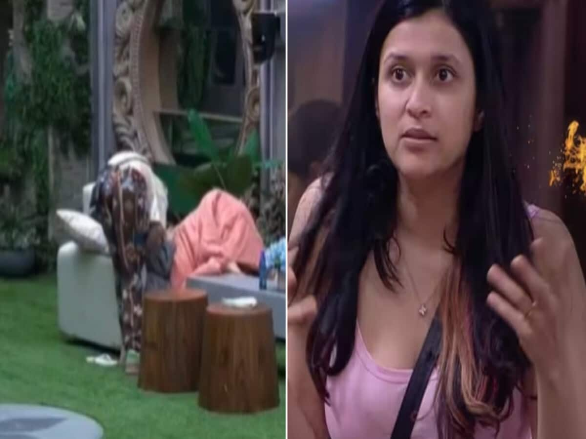 bigg boss 17 aoora kiss mannara chopra actress got shocked watch video