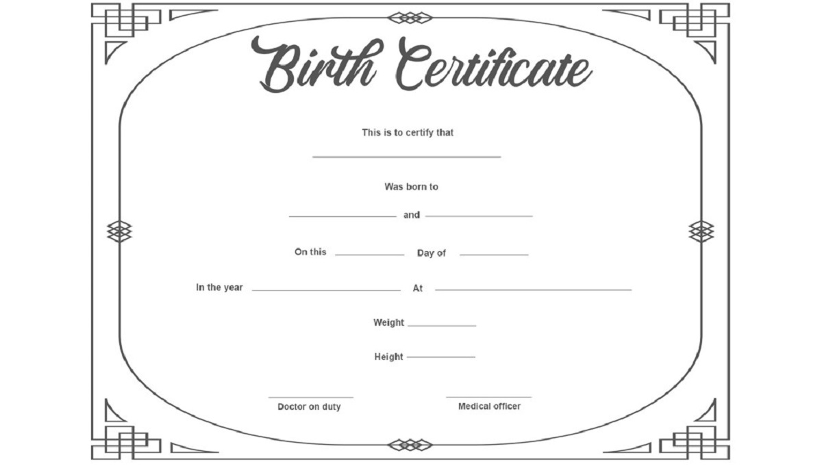 Birth certificate