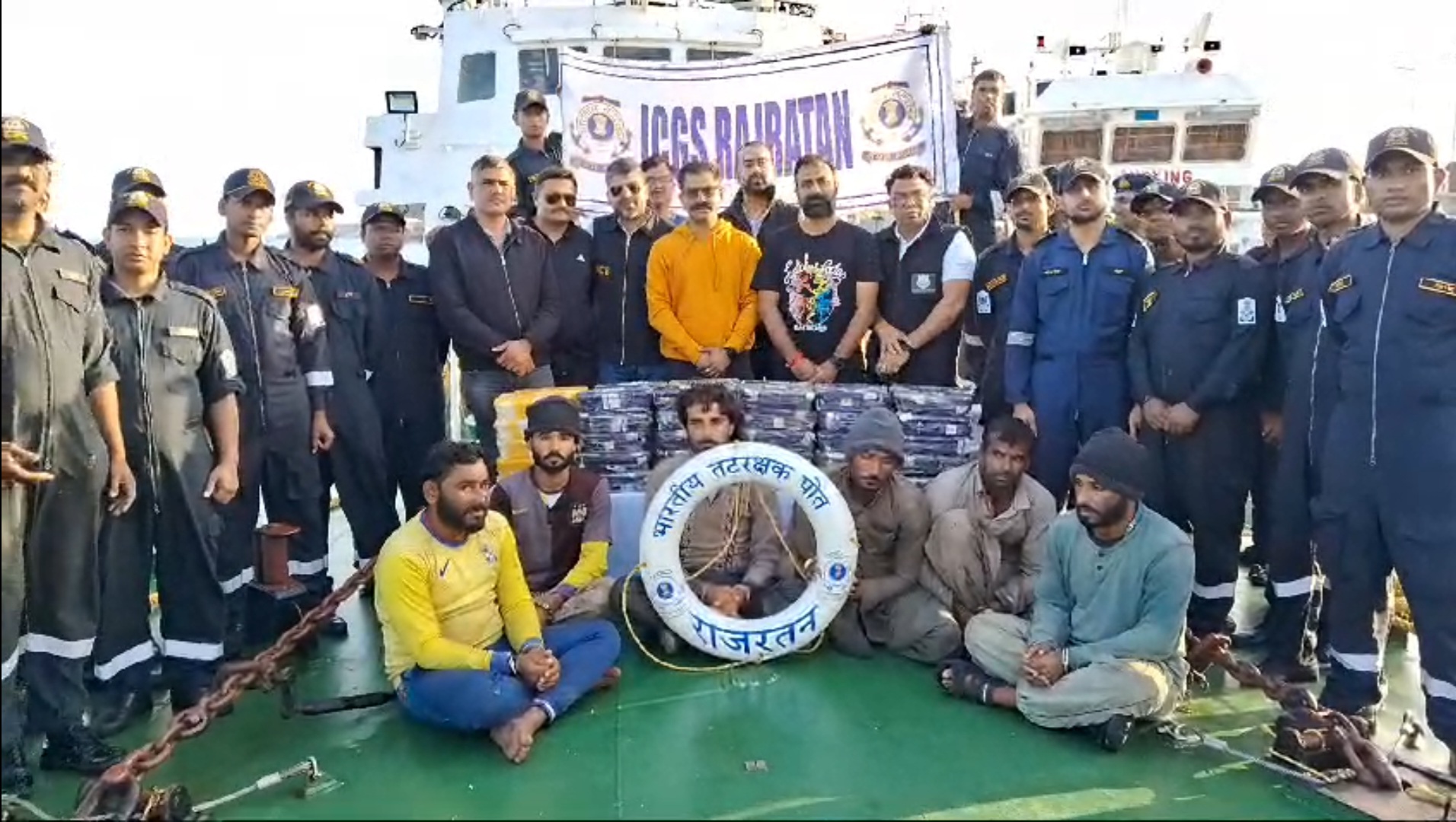Joint operation of Gujarat ATS, Coastguard and NCB