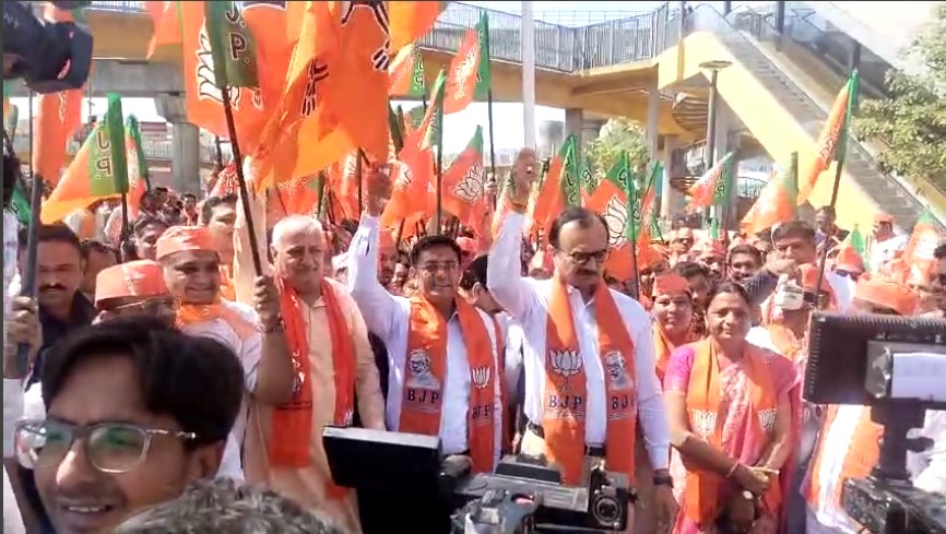 bjp raily vastral