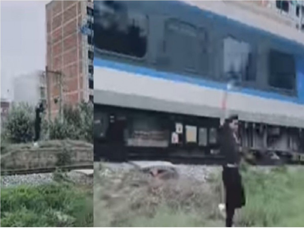 viral train video