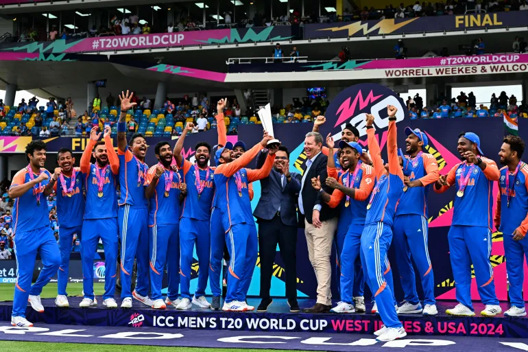 AFP 20240629 34ZV278 v1 HighRes CricketMenST20WorldCupFinalIndiaVSouthAfrica 1719688111