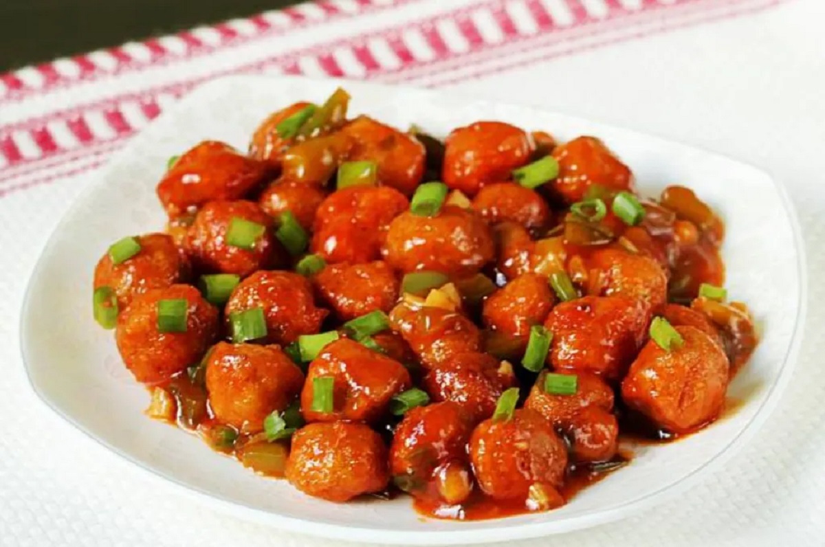 chilli soya chunks