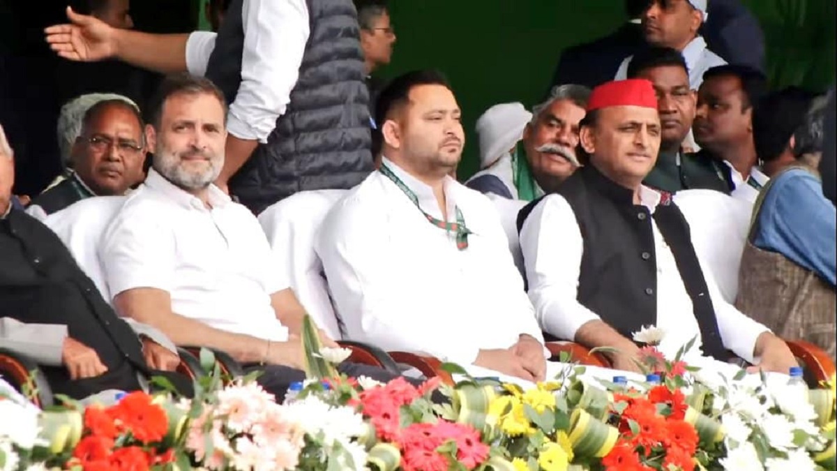 Rahul Gandhi Akhilesh Yadav Tejaswi Yadav