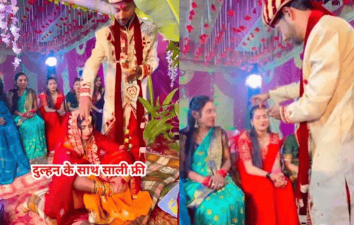 Groom's Fun Mischief with Sindoor