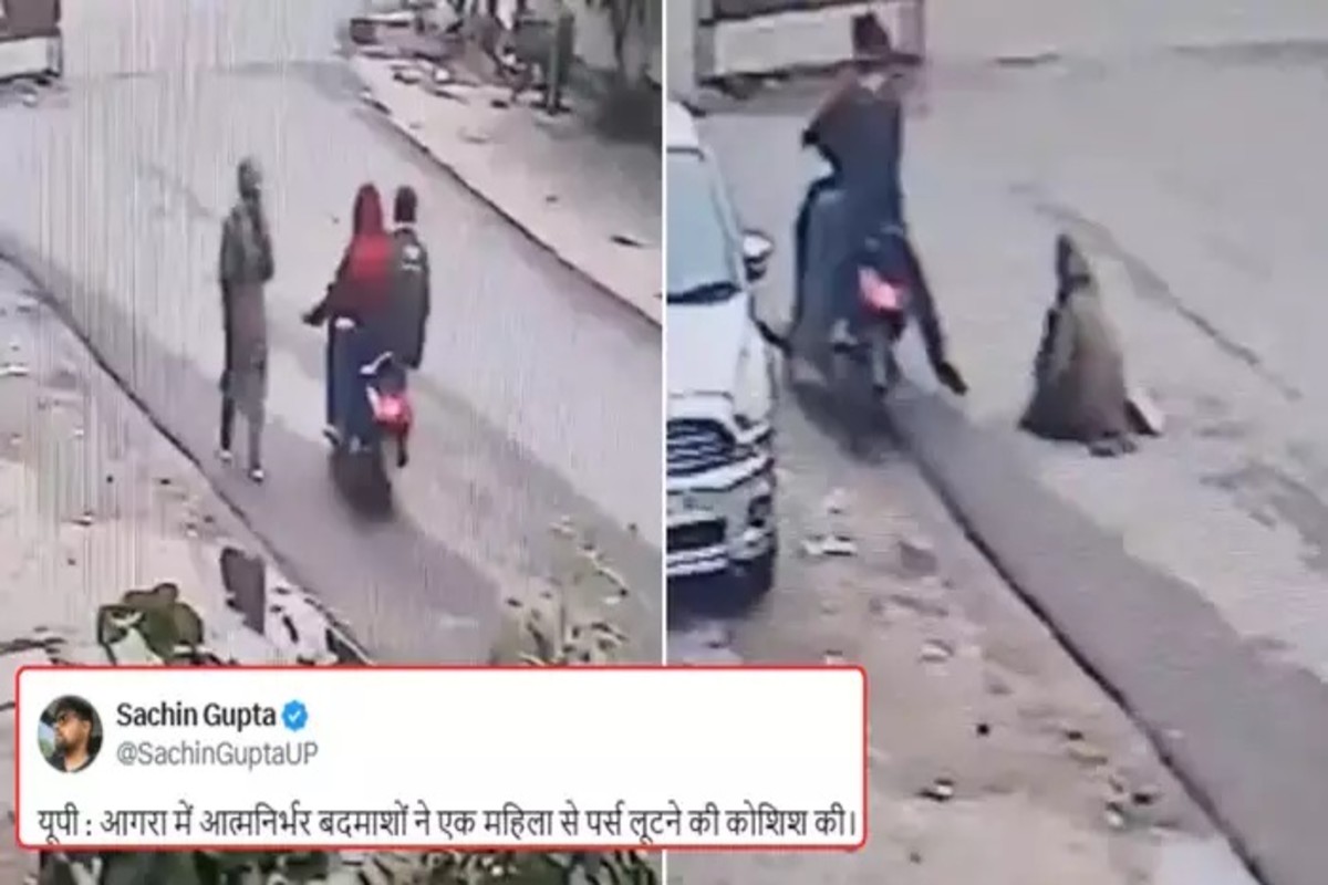 Two Thieves Tries To Snatch Purse