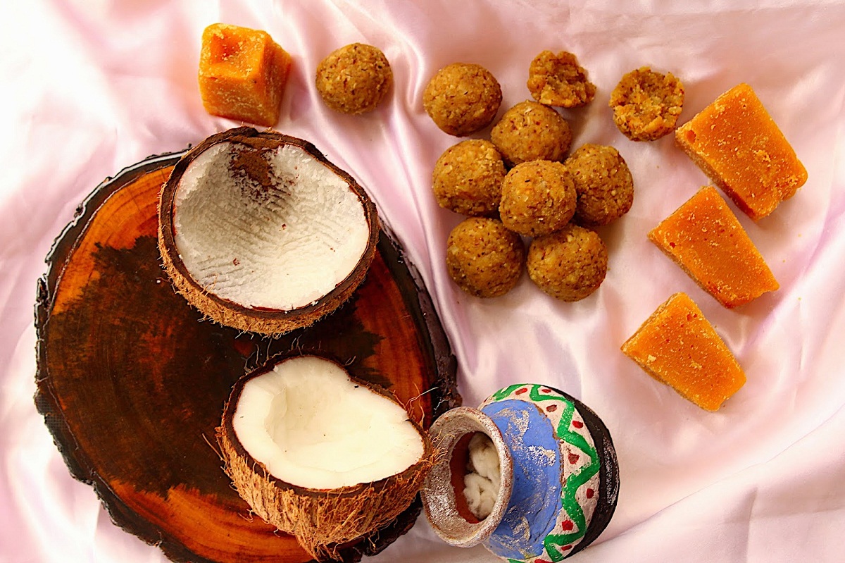Jaggery Coconut Laddu 1 Satya Day