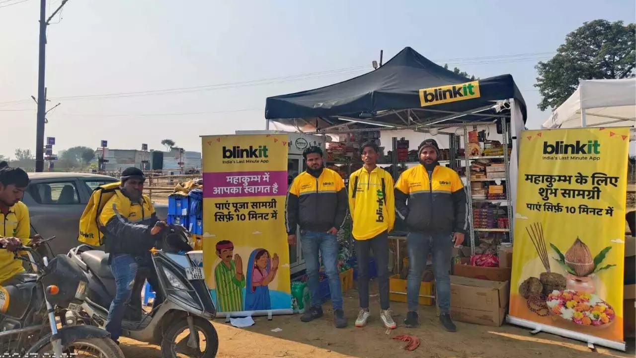 Blinkit at Mahakumbh