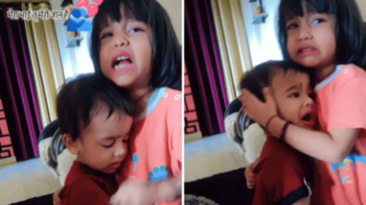 Little Girl fought with mother