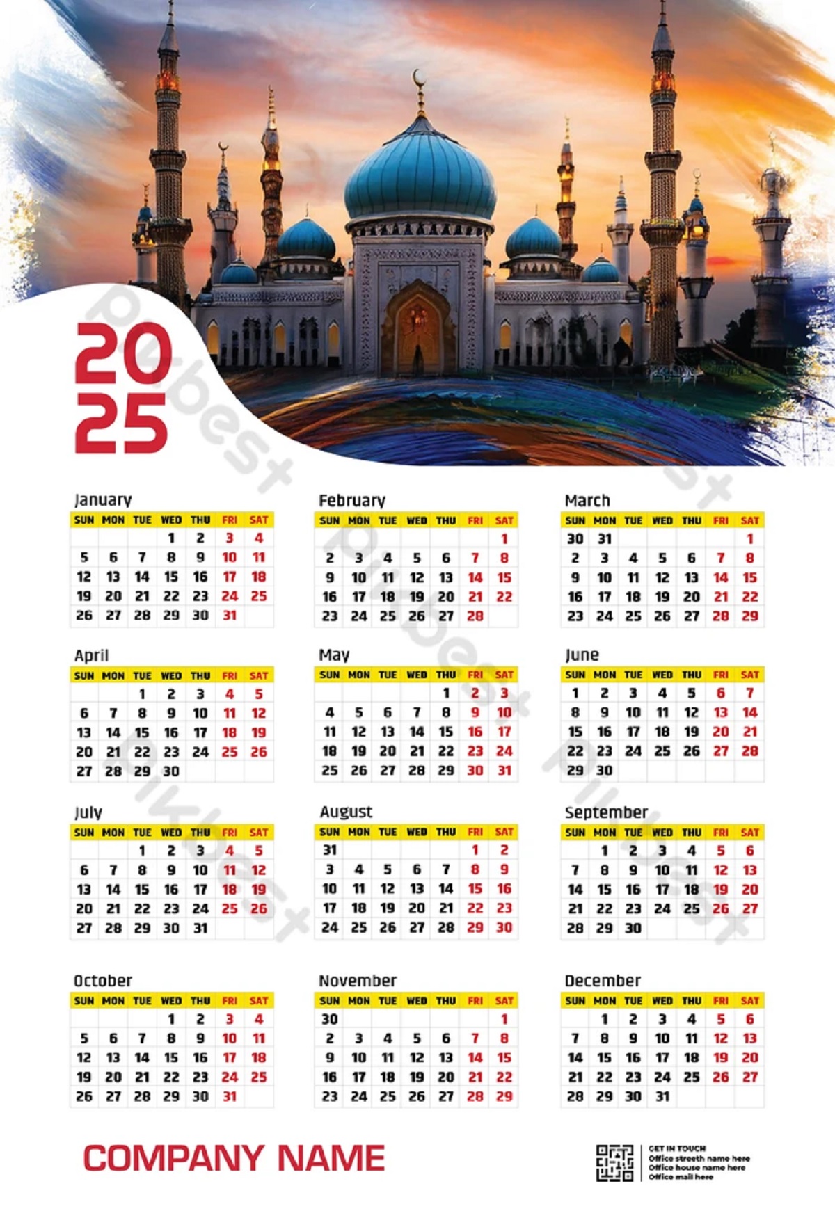 Islamic Calendar 2025