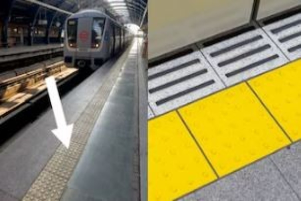 yellow line on metro platforms