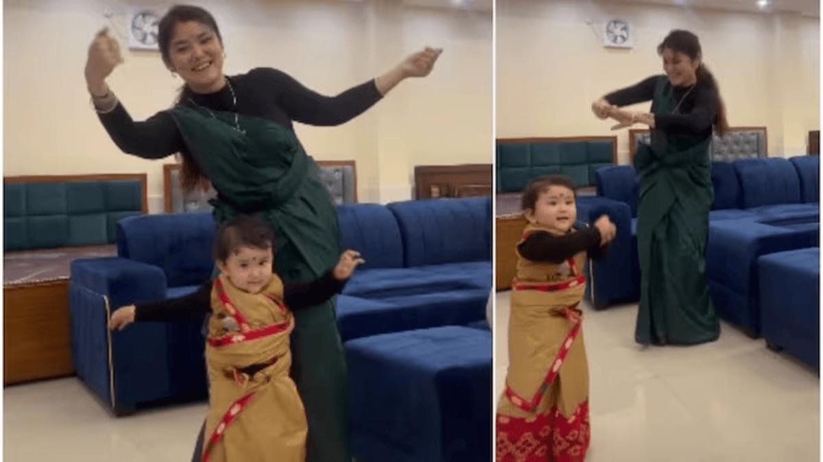 Little Girl's Bihu Dance Goes Viral